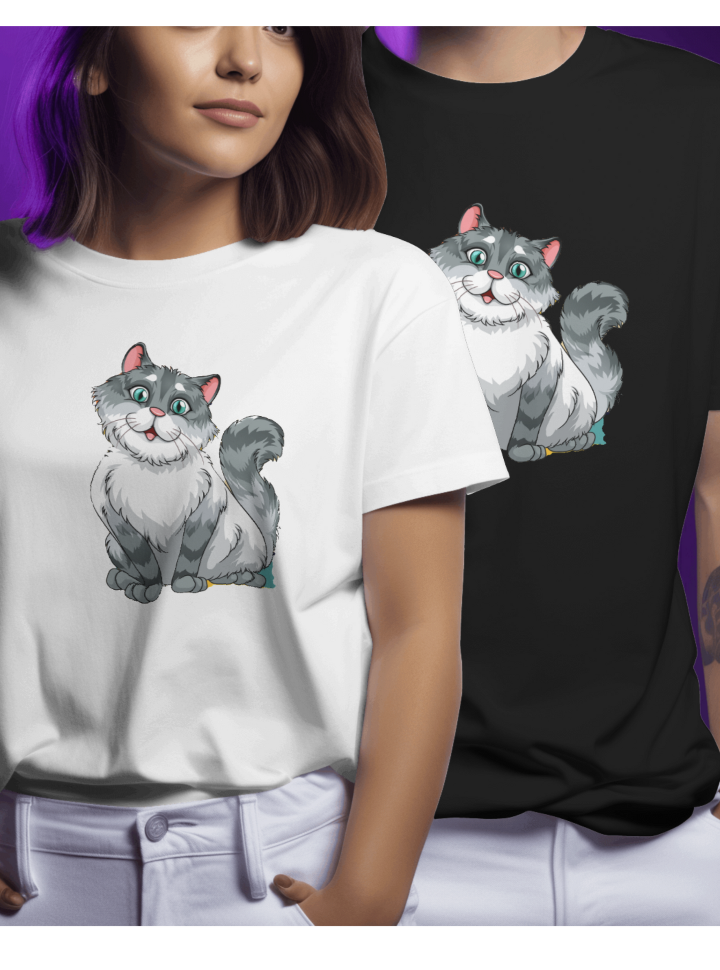 Unisex Paw Cat Tshirt