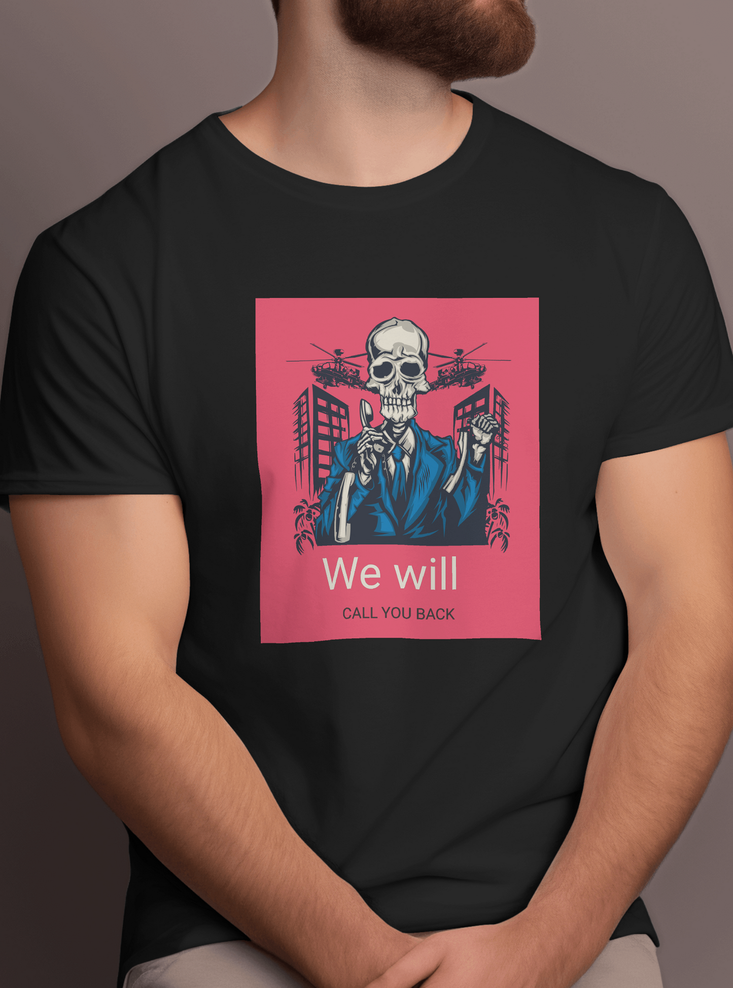 Unisex Skull Funny Tshirt