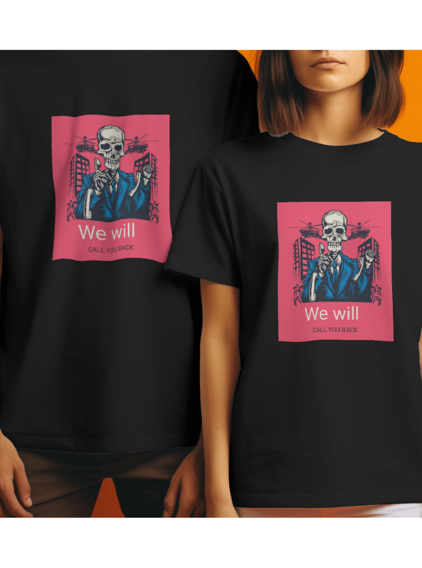 Unisex Skull Funny Tshirt