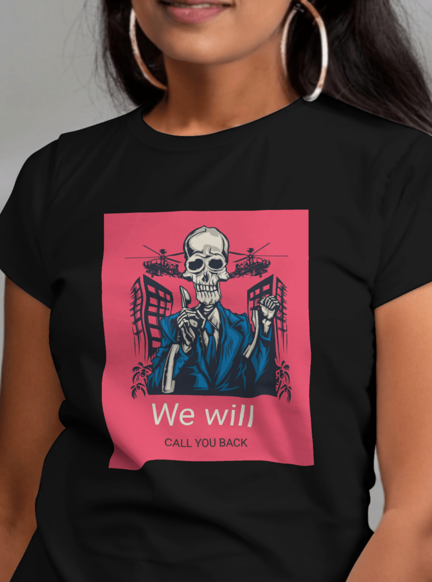 Unisex Skull Funny Tshirt